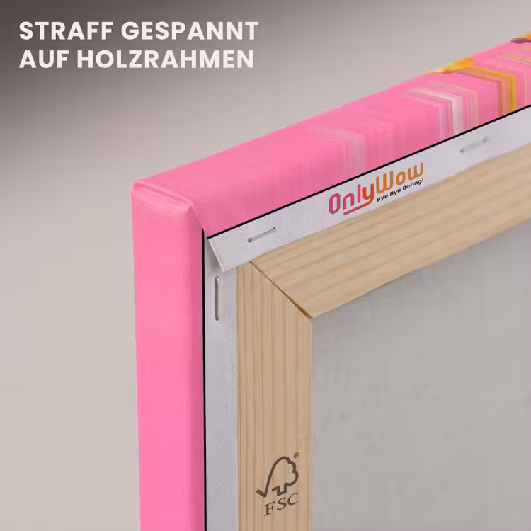 Giraf - Roze - Bril - Sjaal canvas 2cm klein -uniquesellingpoint_afwerking-onlywow_DE