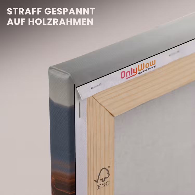 Giraffen - Hoog gras - Acaciabomen canvas 2cm klein -uniquesellingpoint_afwerking-onlywow_DE