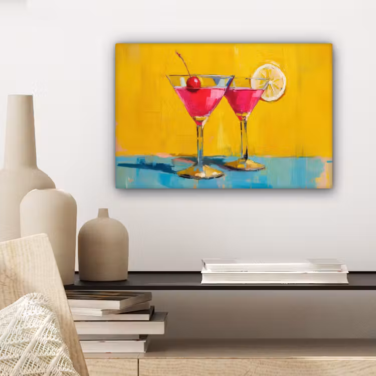 Glazen - Cocktail - Citroen - Kers canvas 2cm klein -closeup_print_DE