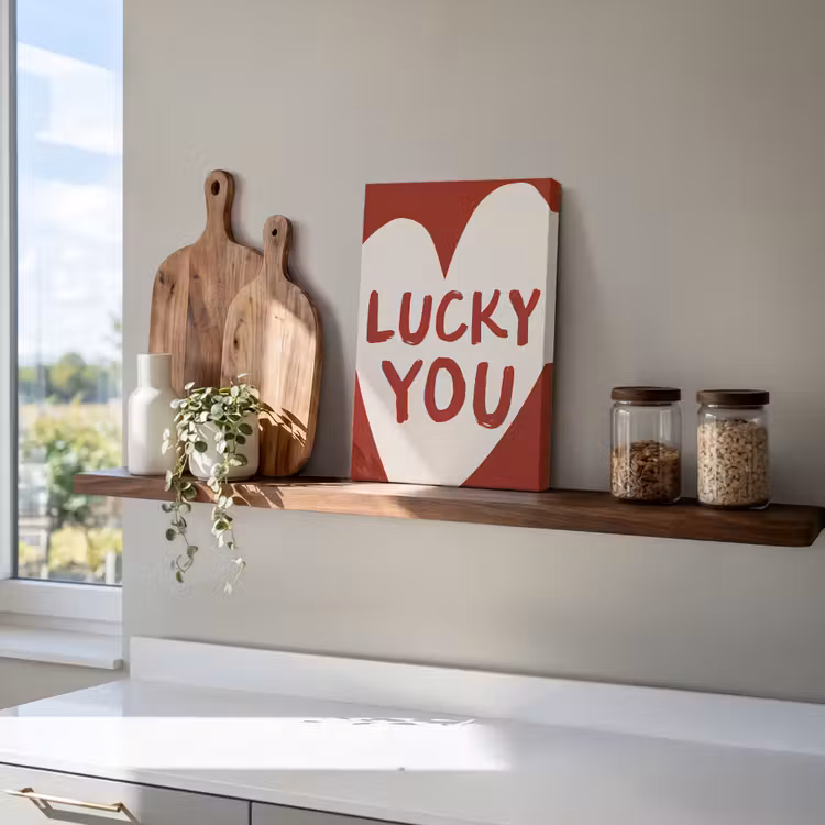 Lucky - Hart - Rood canvas 2cm klein -atmosphere_sfeer3_global