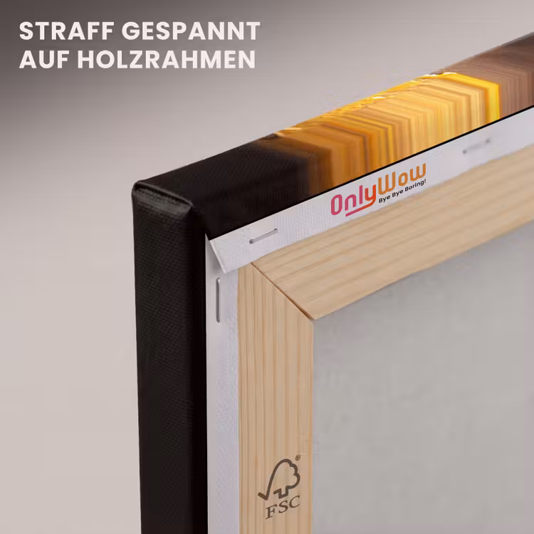 Goud - Vrouw - Verf - Lippen - Luxe canvas 2cm klein -uniquesellingpoint_afwerking-onlywow_DE