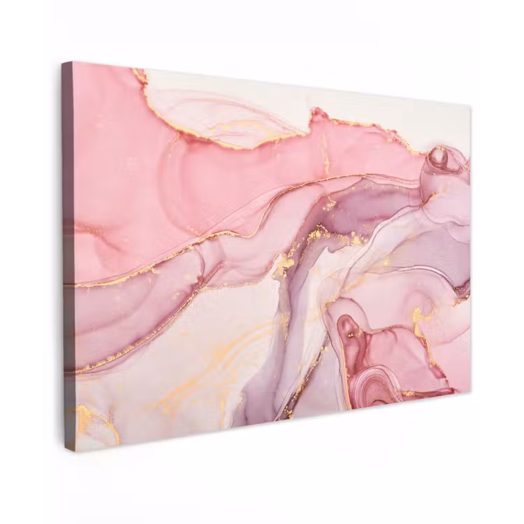 Goud - Marmer - Roze canvas 2cm klein -z3d