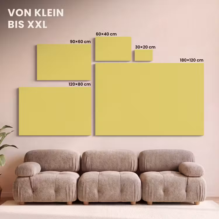 Golden - Ochre - Geel canvas 2cm klein 34 -Xsfeer8_DE