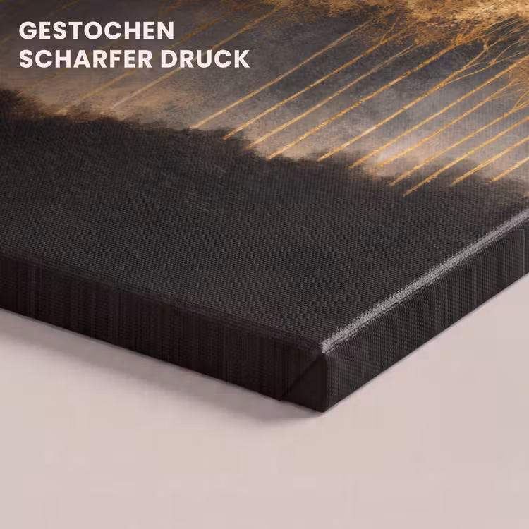 Gouden Bomen in Mistig Landschap canvas 2cm klein -uniquesellingpoint_afwerking-onlywow_DE