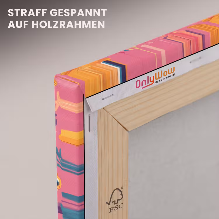 Goudvissen - Koraal - Kleurrijk canvas 2cm klein 34 -uniquesellingpoint_afwerking-onlywow_DE