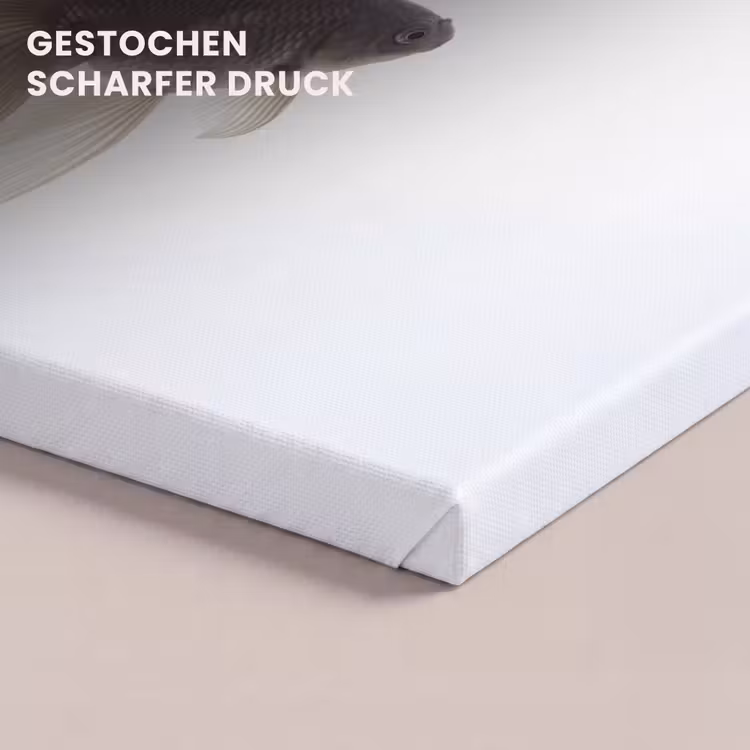 Goudvissen - Modern - Wit canvas 2cm klein -closeup_print_DE