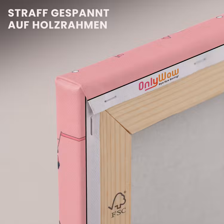 Golfkar - Retro - Roze canvas 2cm klein 34 -uniquesellingpoint_afwerking-onlywow_DE
