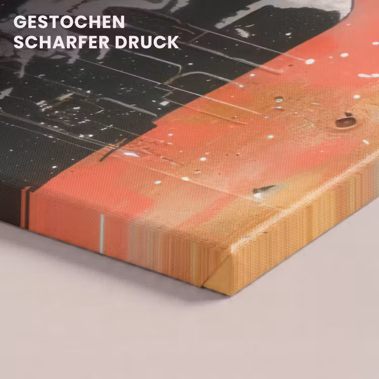 Graffiti - Astronaut - Street art - Ruimte - Banksy canvas 2cm klein -closeup_print_DE
