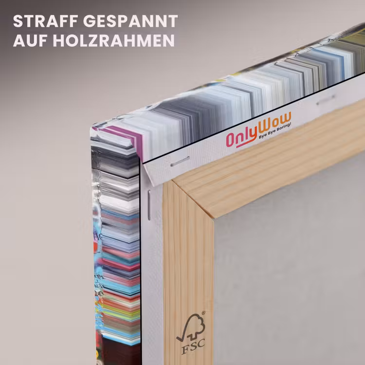 Graffiti - Illusie - Jongen - Street art canvas 2cm klein -uniquesellingpoint_afwerking-onlywow_DE