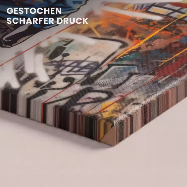 Graffiti - Jongen - Kleuren - Kunst - Street Art canvas 2cm klein -uniquesellingpoint_afwerking-onlywow_DE