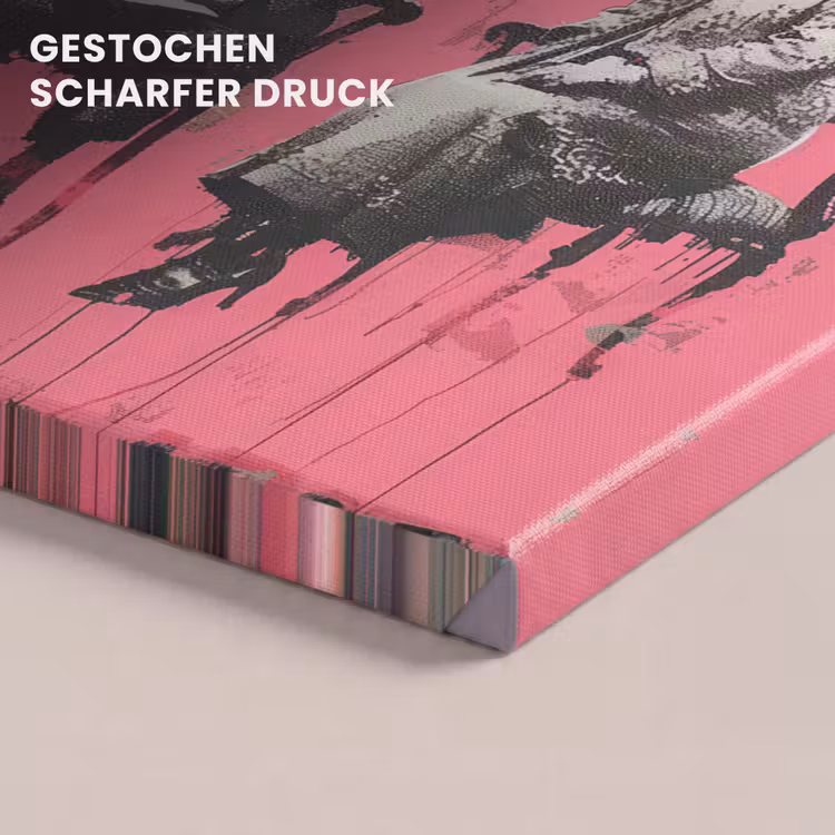Graffiti - Vintage - Zwart - Street art - Roze - Banksy canvas 2cm klein -closeup_print_DE
