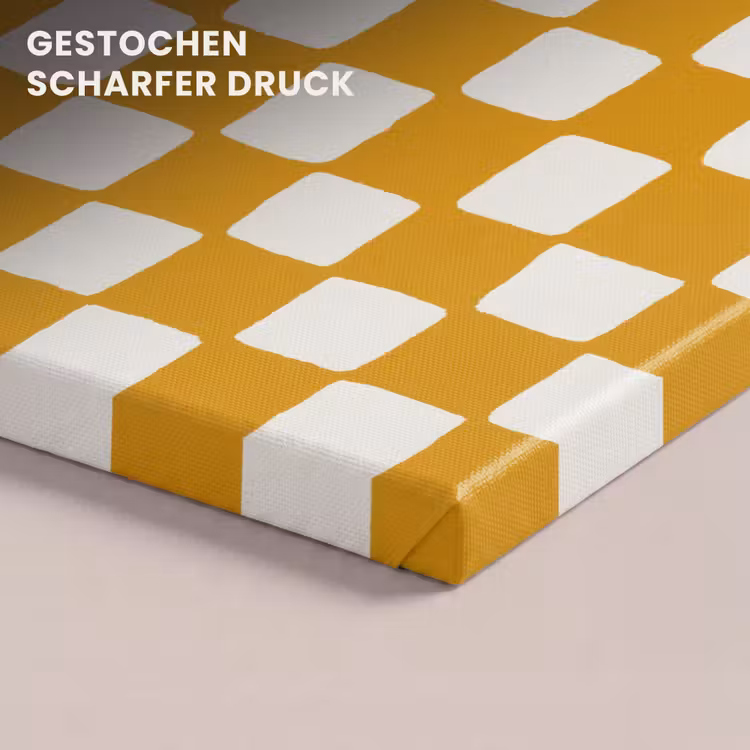 Grafisch - Patroon - Oker canvas 2cm klein 34 -closeup_print_DE