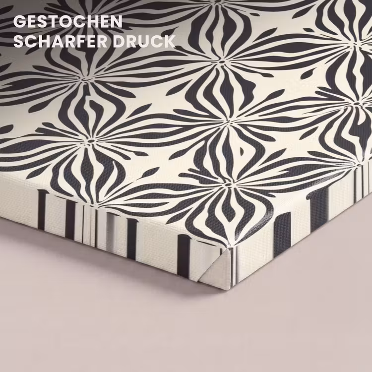 Grafisch - Patroon - Zwart canvas 2cm klein 34 -closeup_print_DE
