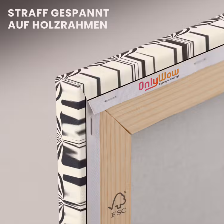 Grafisch - Patroon - Zwart canvas 2cm klein 34 -uniquesellingpoint_afwerking-onlywow_DE