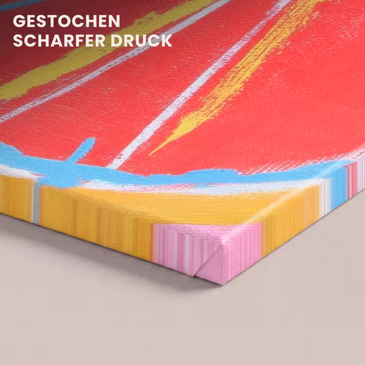 Grapefruit - Geschilderd - Roze - Strepen canvas 2cm klein -uniquesellingpoint_afwerking-onlywow_DE