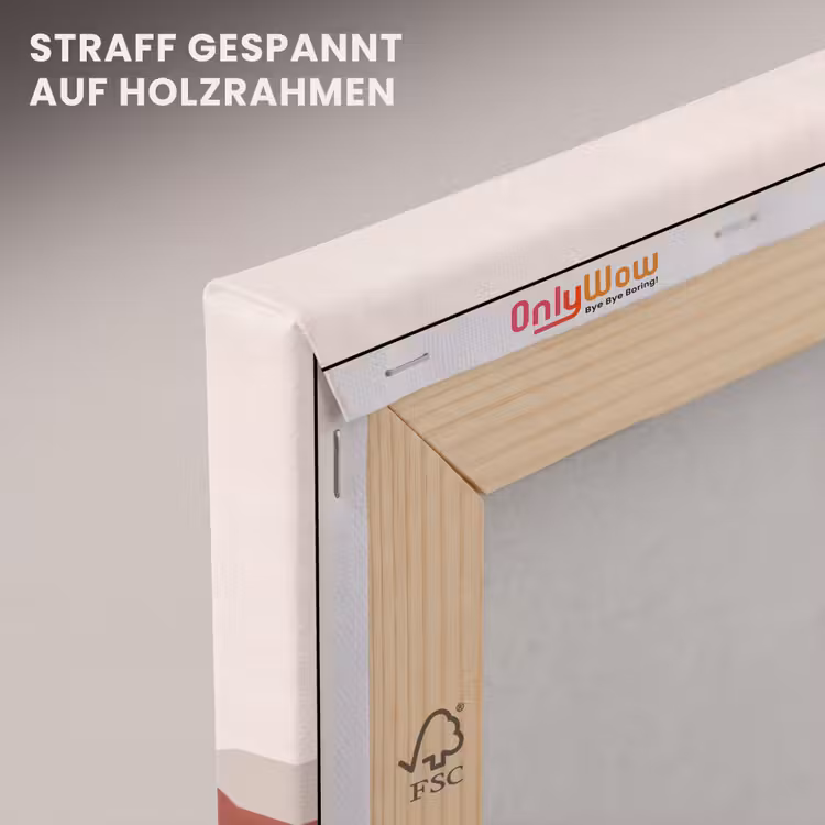 Gras - Landschap - Natuur - Abstract - Beige canvas 2cm klein -uniquesellingpoint_afwerking-onlywow_DE