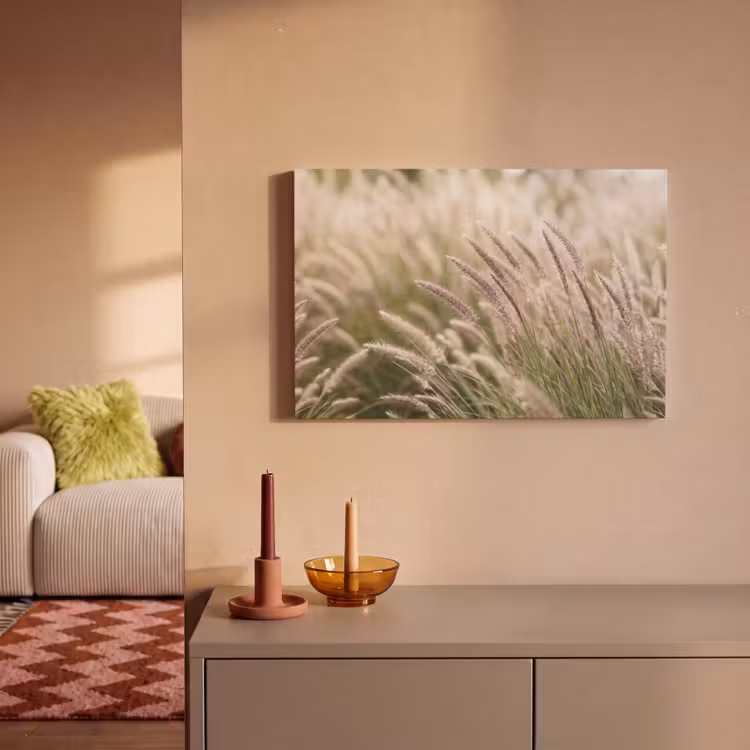 Gras - Close up - Groen canvas 2cm klein -sfeer1