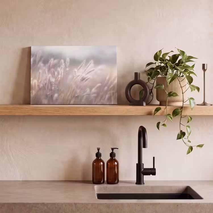 Graspluimen - Wind - Beige - Mistig canvas 2cm klein -closeup_print_DE