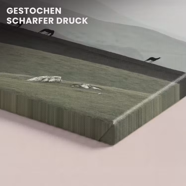 Grijs - Berg - Paarden canvas 2cm klein -closeup_print_DE
