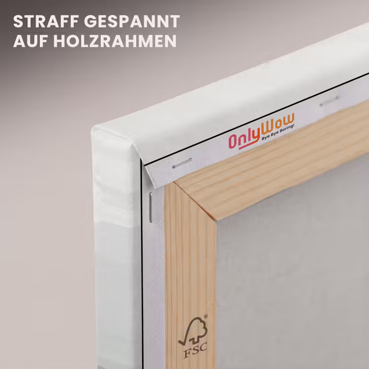Grijs - Berg - Paarden canvas 2cm klein -uniquesellingpoint_afwerking-onlywow_DE