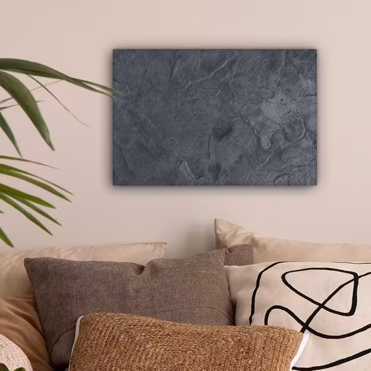 Grijs - Beton - Leisteen - Structuur - Retro canvas 2cm klein -sfeer1