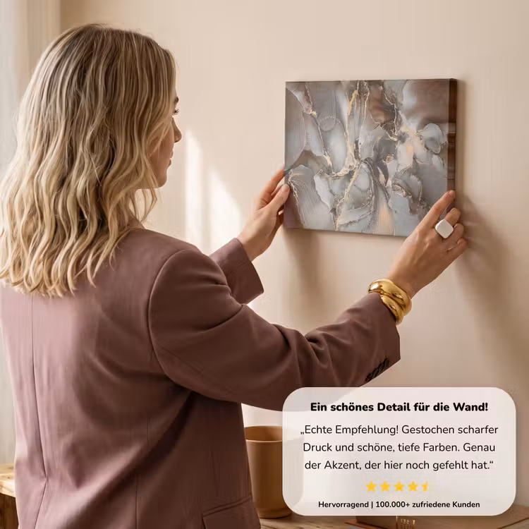 Grijs - Goud - Marmer - Marmerlook canvas 2cm klein -Xsfeer7_DE