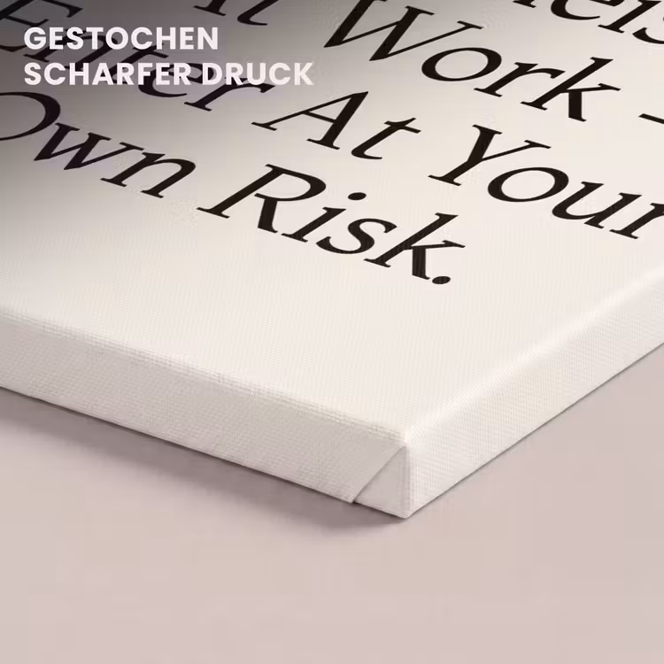 Grill - Uitroepteken - Zwart - Tekst canvas 2cm klein -uniquesellingpoint_afwerking-onlywow_DE