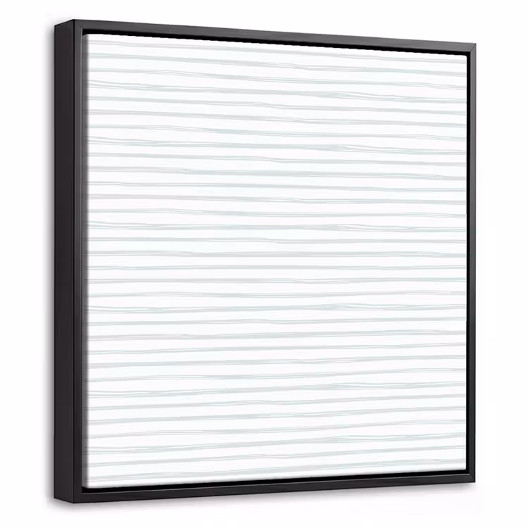 Groen - Strepen - Patroon Canvas met baklijst klein 1124 -threedimensional_3d_global