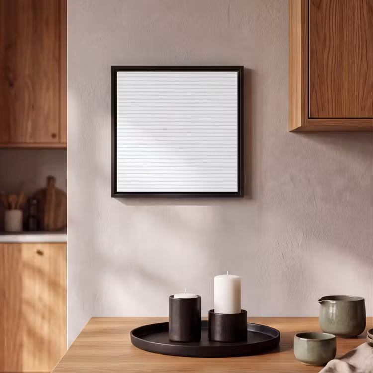Groen - Strepen - Patroon Canvas met baklijst klein 1124 -atmosphere_sfeer2_global