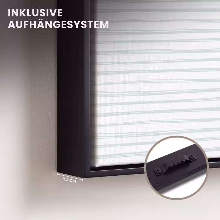 Groen - Strepen - Patroon Canvas met baklijst klein 1124 -closeup_ophangsysteem_DE