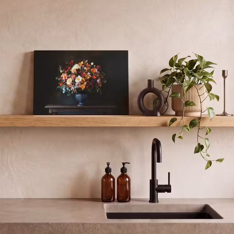 Groot - Bloemen - Vaas - Boeket canvas 2cm klein -sfeer6