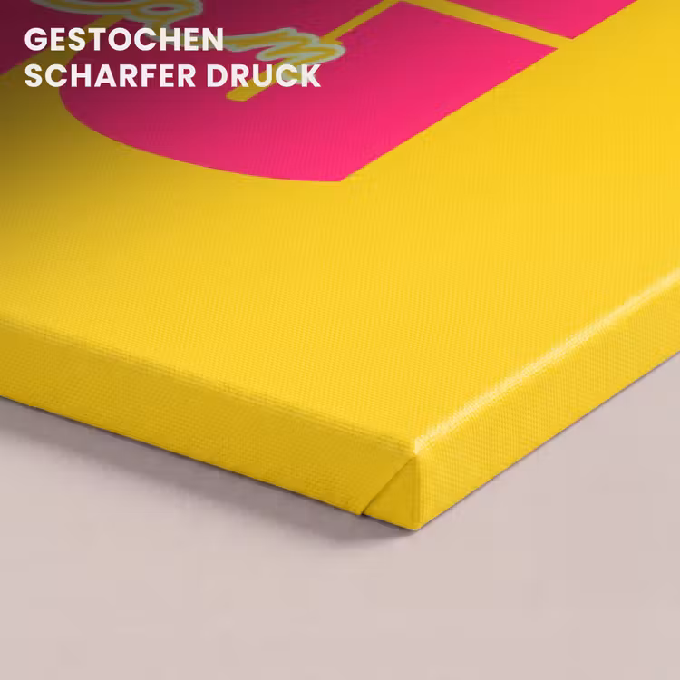 Dream big - Geel - Roze canvas 2cm klein -closeup_print_DE