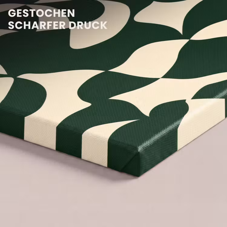 Groen - Organische vlakken - Crème canvas 2cm klein 34 -closeup_print_DE