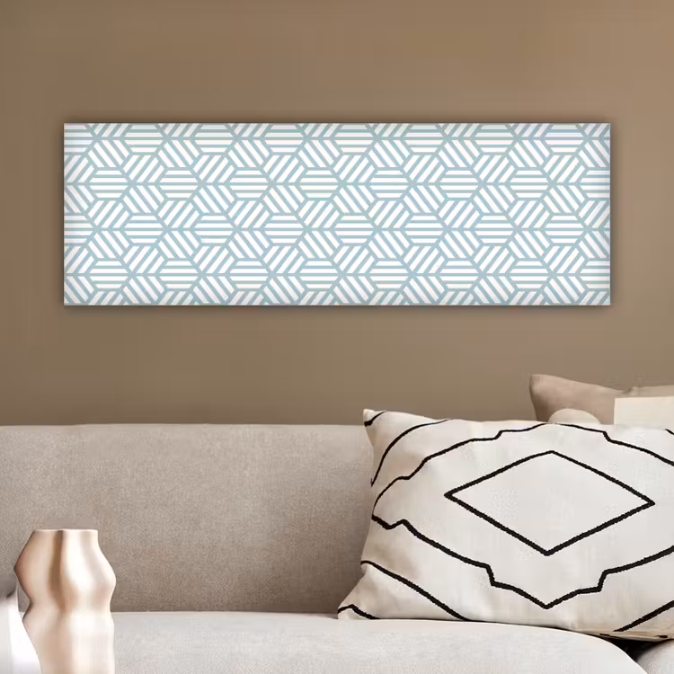 Groen - Geometrie - Patronen - Abstract canvas 2cm klein 828 -sfeer3