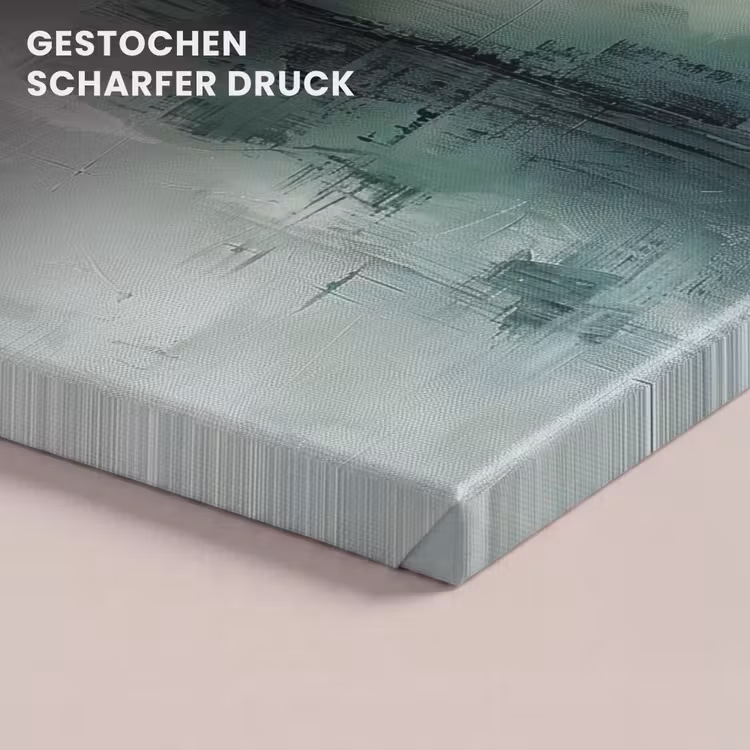 Groen - Modern - Abstract - Goud canvas 2cm klein -uniquesellingpoint_afwerking-onlywow_DE