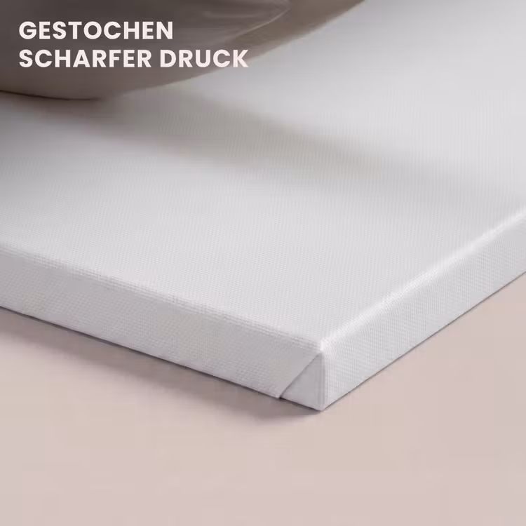 Badeend - Minimalistisch - Wit canvas 2cm klein -closeup_print_DE