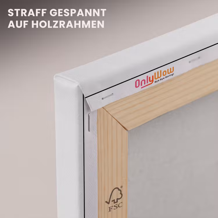 Badeend - Minimalistisch - Wit canvas 2cm klein -uniquesellingpoint_afwerking-onlywow_DE
