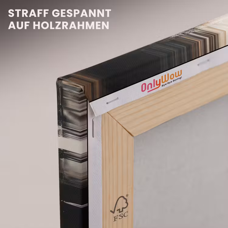 Hand - Gezicht - Strepen - Abstract canvas 2cm klein -uniquesellingpoint_afwerking-onlywow_DE