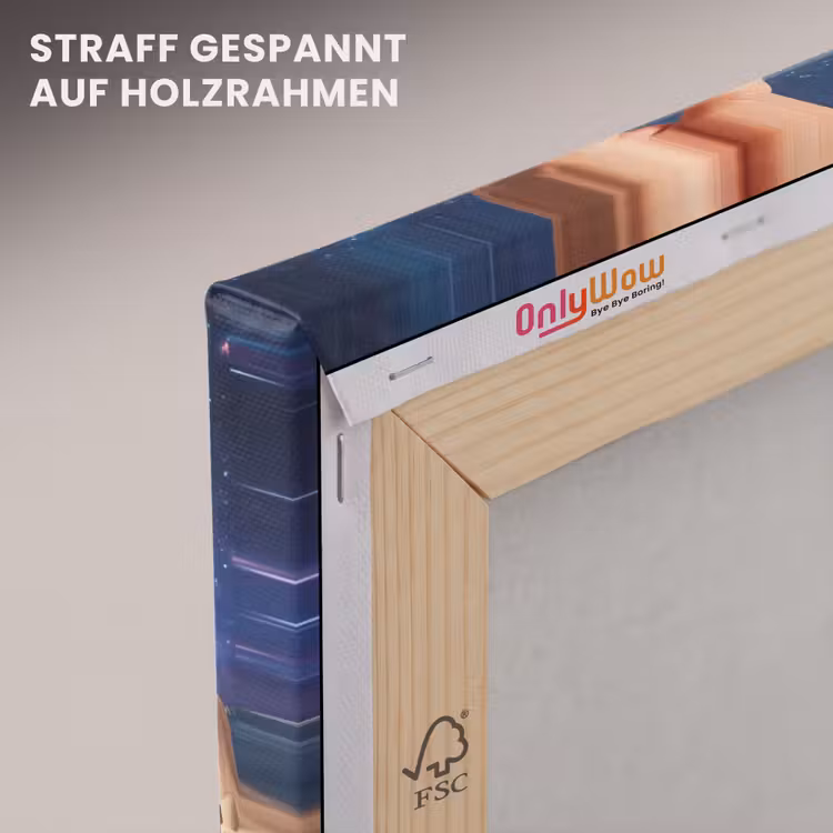 Leinwandbild - Hände – Ei – Surrealismus - Handen - Ei - Surrealisme canvas 2cm klein