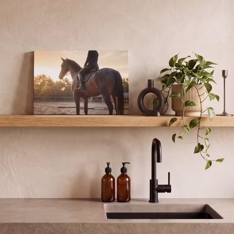 Harmonie - Ruiter - Zon canvas 2cm klein -sfeer3