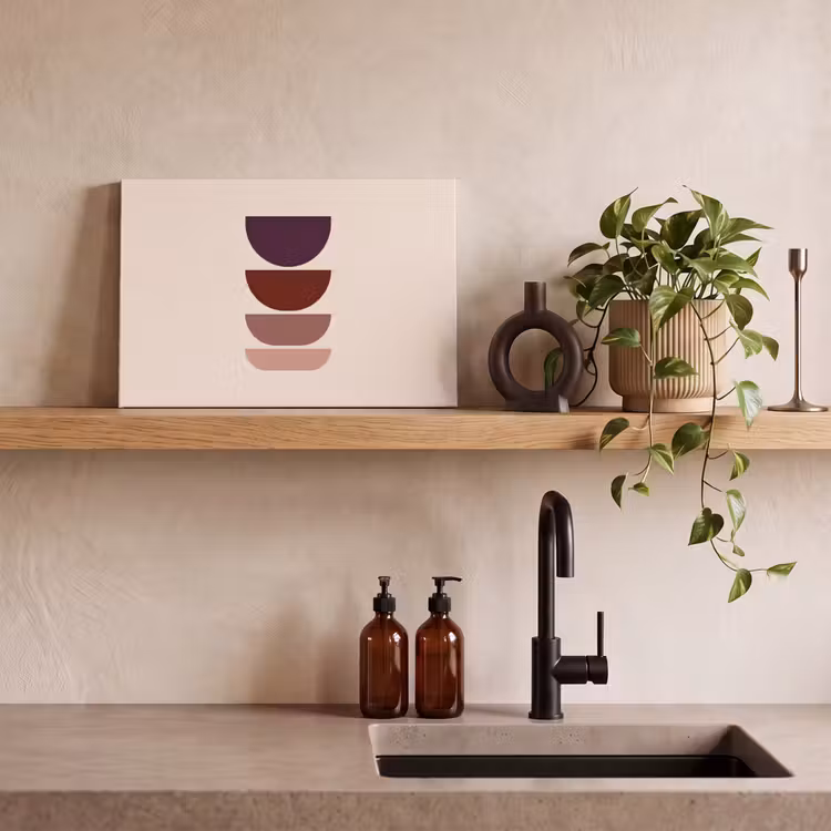 Harmonieus - Symmetrisch - Rood canvas 2cm klein -closeup_print_DE