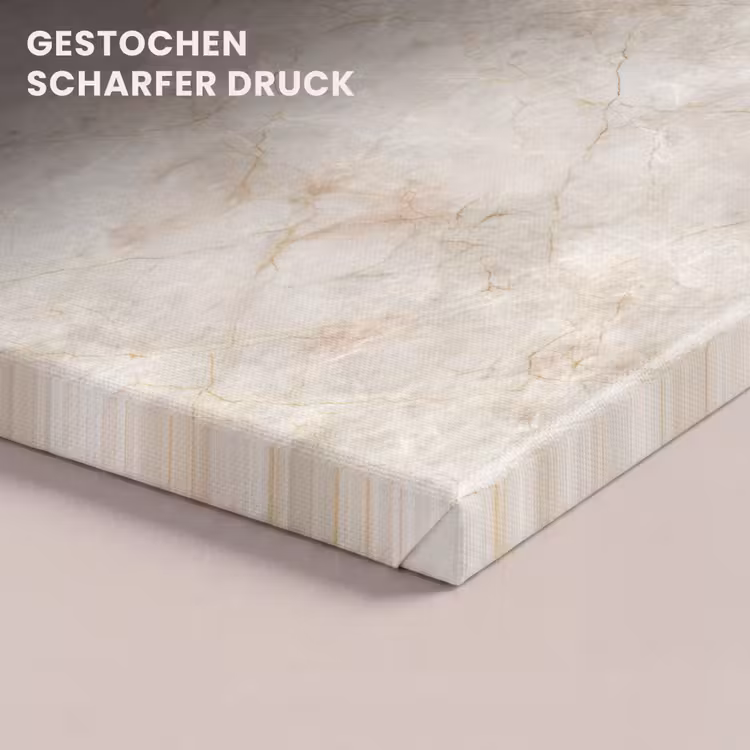 Lichtbeige - Goudbruine Nerven - Marmer canvas 2cm klein 34 -closeup_print_DE