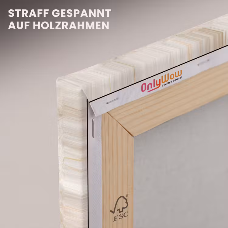 Lichtbeige - Goudbruine Nerven - Marmer canvas 2cm klein 34 -uniquesellingpoint_afwerking-onlywow_DE