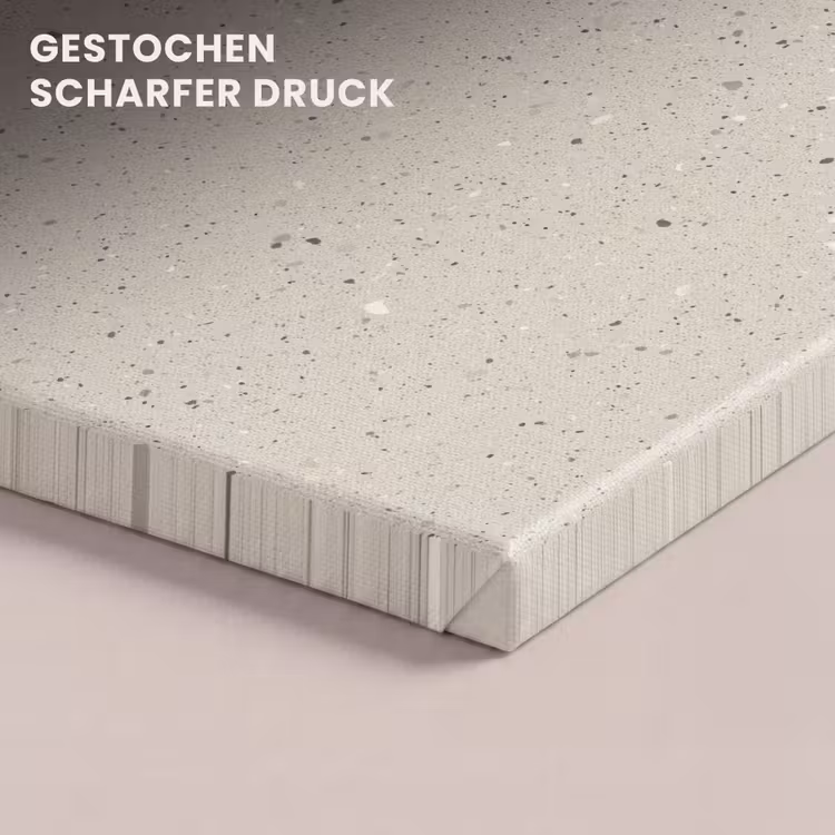 Lichtbeige - Terrazzo - Grijs canvas 2cm klein 34 -closeup_print_DE