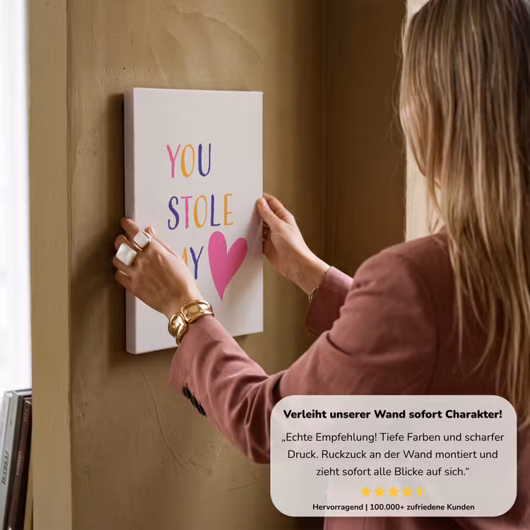Hart - Valentijn - Tekst canvas 2cm klein -sfeer3