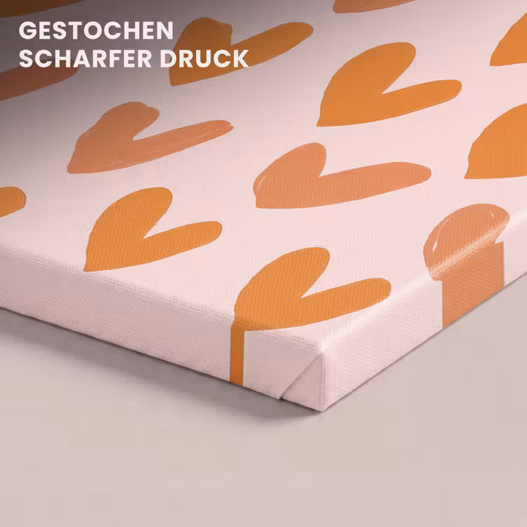 Hartjes - Getekend - Oranje canvas 2cm klein 34 -uniquesellingpoint_afwerking-onlywow_DE