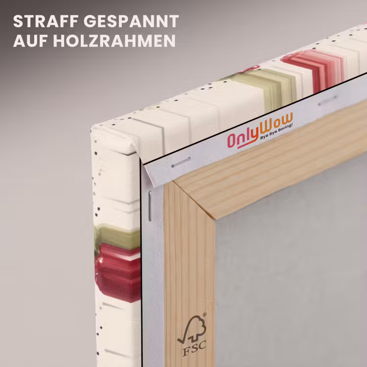 Framboos - Stippen - Rood canvas 2cm klein 34 -uniquesellingpoint_afwerking-onlywow_DE