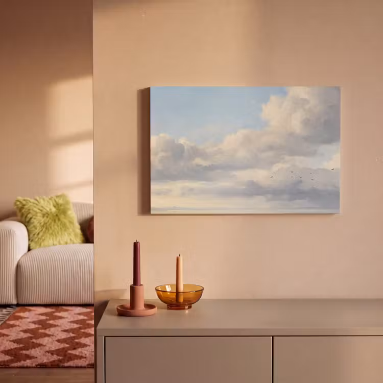 Lucht - Wolken - Natuur - Klassiek - Blauw canvas 2cm klein -sfeer1