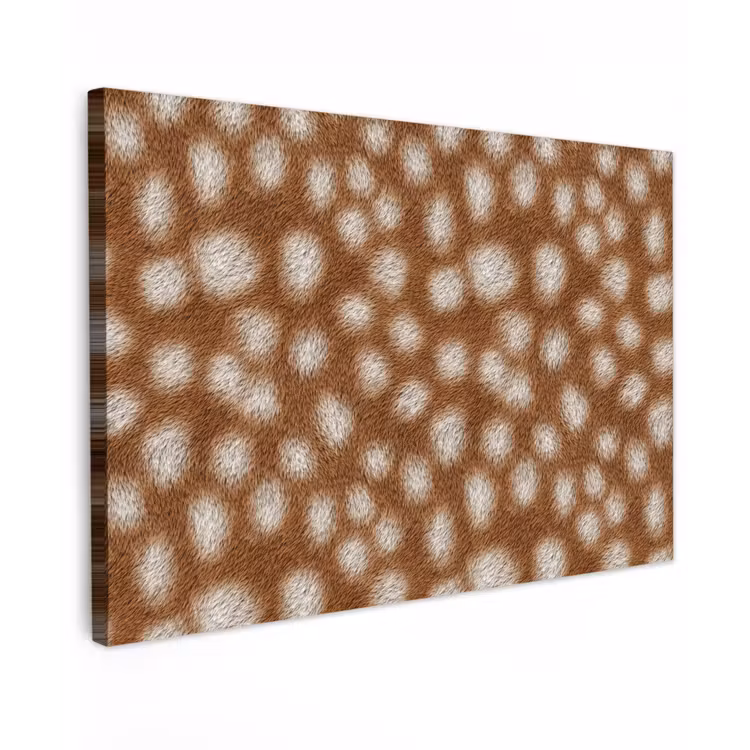 Hert - Bruin - Vacht canvas 2cm klein 34 -z3d