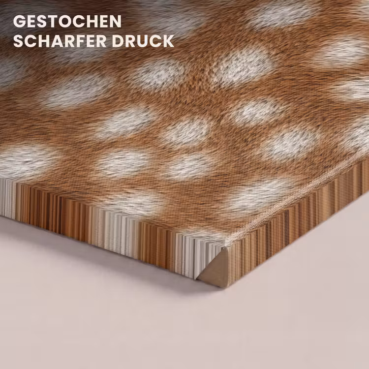 Hert - Bruin - Vacht canvas 2cm klein 34 -uniquesellingpoint_afwerking-onlywow_DE
